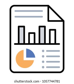 Line icon statistics , budget report 