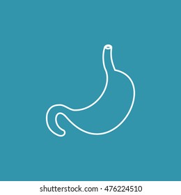 Line Icon of Stomach.