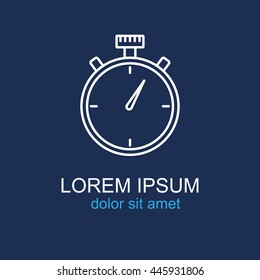 Line icon- stopwatch