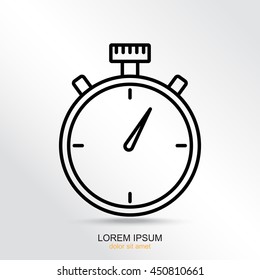 Line icon- stopwatch