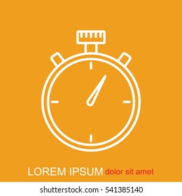 Line icon- stopwatch