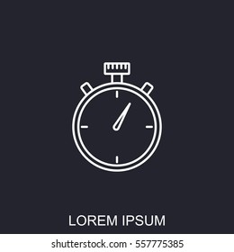 Line icon- stopwatch