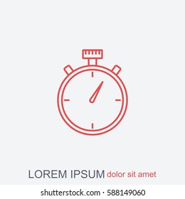 Line icon- stopwatch
