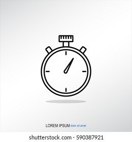 Line icon- stopwatch