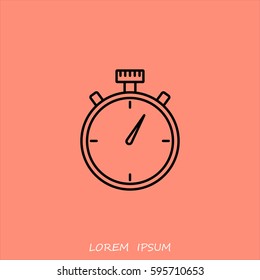 Line icon- stopwatch