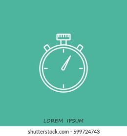 Line icon- stopwatch