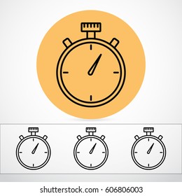 Line icon- stopwatch