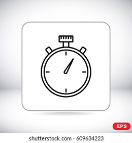 Line icon- stopwatch