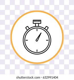 Line icon- stopwatch