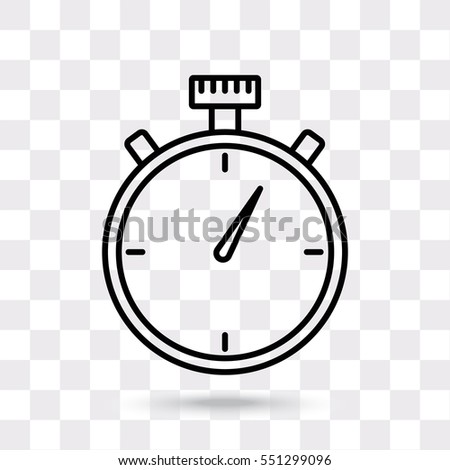 Line icon- stopwatch