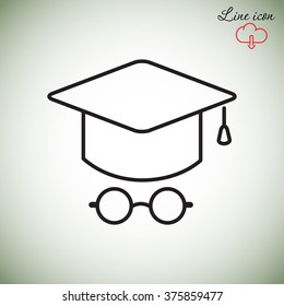 Line icon- student