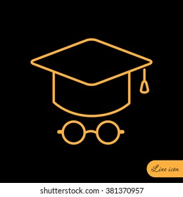Line icon- student