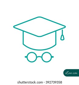 Line icon- student