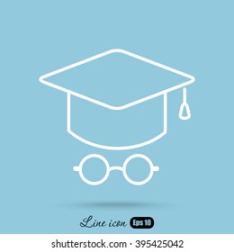 Line icon- student