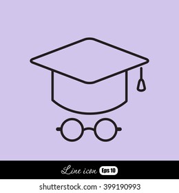 Line icon- student