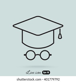 Line icon- student