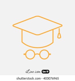 Line icon- student