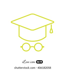 Line icon- student