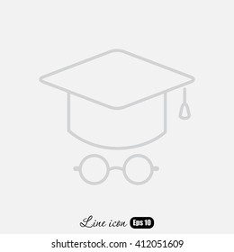 Line icon- student