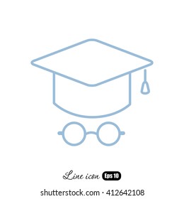 Line icon- student