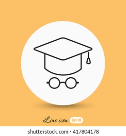 Line icon- student