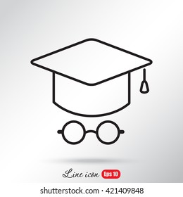 Line icon- student