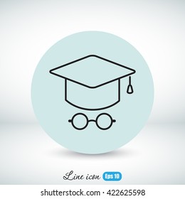 Line icon- student
