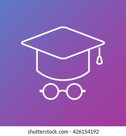 Line icon- student