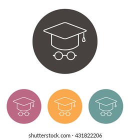 Line icon- student