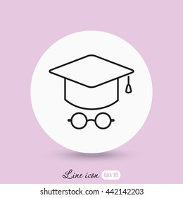 Line icon- student