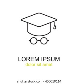 Line icon- student