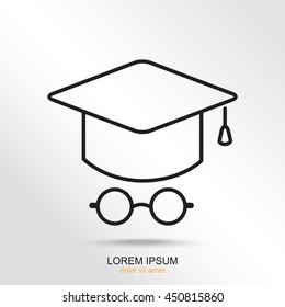 Line icon- student