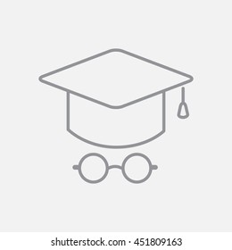 Line icon- student
