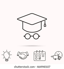 Line icon- student