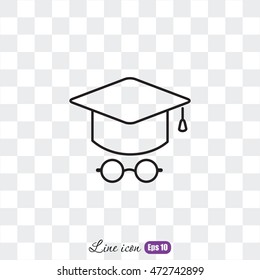 Line icon- student