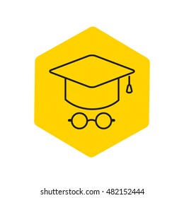 Line icon- student