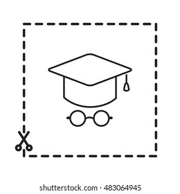 Line icon- student