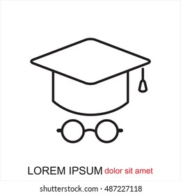 Line icon- student