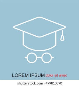 Line icon- student