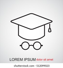 Line icon- student