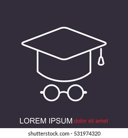 Line icon- student