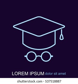Line icon- student