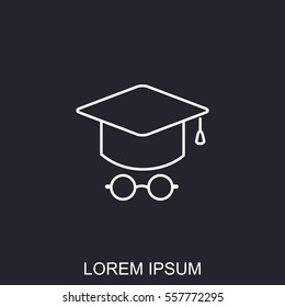 Line icon- student