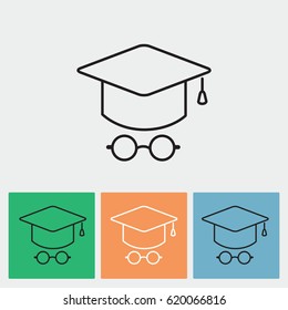 Line icon- student