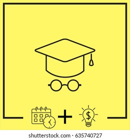 Line icon- student
