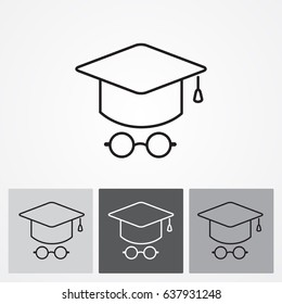 Line icon- student