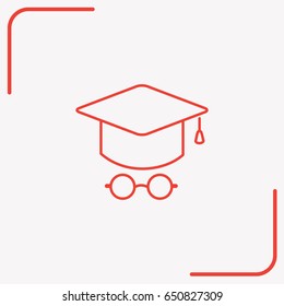 Line icon- student