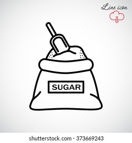 Line icon- sugar