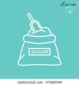 Line icon- sugar