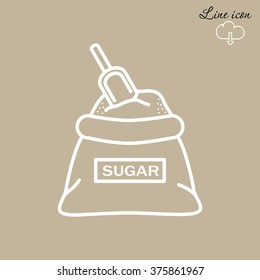 Line icon- sugar